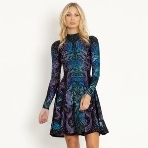 Black Milk Kaleidoscope Mermaid long sleeve dress limited edition